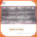 Natural Grey Rabbit Plate Fur Plate